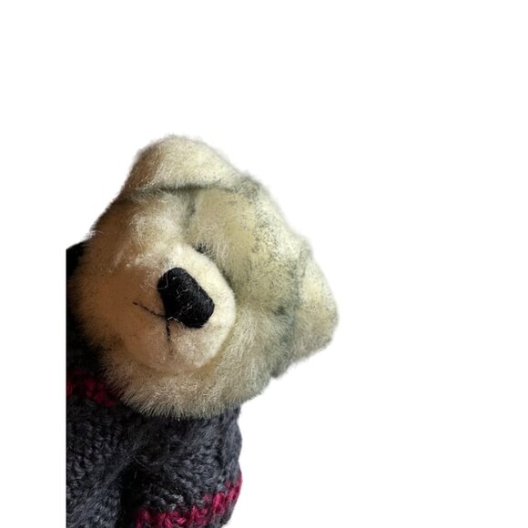 TY Teddy Bear Attic Treasures Fairbanks 8 in Handmade Knit Sweater 1993 Vintage - Picture 1 of 6